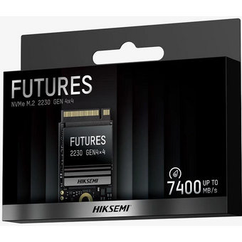  SSD HIKSEMI 2.0Tb (HS-SSD-Futures 2048G) M.2 2230 (PCI-E 4.0 x4, up to 7400/6500MBs, 3D NAND, 3600TBW, 22х30mm) 