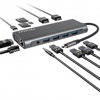  USB-hub PALMEXX PX/HUB-001 серый 