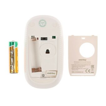  Комплект Smartbuy 218346AG белый SBC-218346AG-W клавиатура + мышь с цветными клавишами 