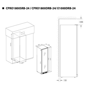  Холодильник винный Temptech CPRO1800SRB-24 