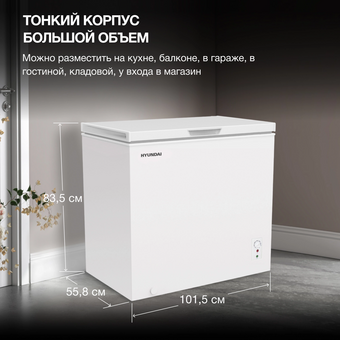  Морозильный ларь Hyundai CH25081 белый 