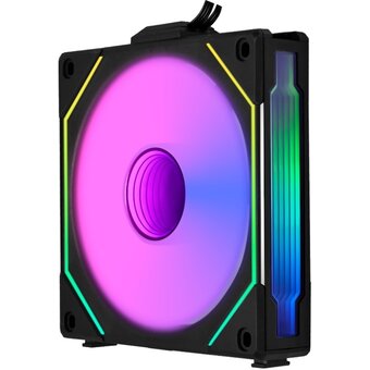  Вентилятор Lian Li Uni Fan SL-INF 120 Reverse Black /UF-RSLIN120-1B/ (G99.12RSLIN1B.R0) 120x120x25мм (PWM, ARGB, 200-2100 об/мин, 29dBa) 