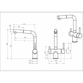  Смеситель Oulin OL-8026 Satin 