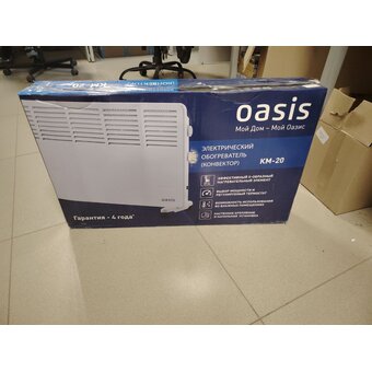  УЦ Конвектор Oasis KM-20 (плохая упаковка, замят нижний правый угол, малая вмятина на корпусе) 