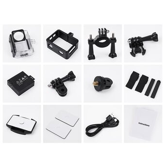  Спортивная камера HOCO DV103 Dual color screen sports camera black 