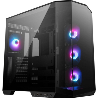  Корпус MSI Mag Pano 100R PZ (306-7G26R21-HH9), MidTower, ATX, 2xUSB 3.2 Gen 1, 1xUSB 3.2 Gen2 Type-C, 3x120mm ARGB Reverse Blade Fan, 1x120mm ARGB Fan 
