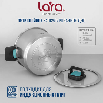  Кастрюля POLARIS Rialto-24C 5,4л 