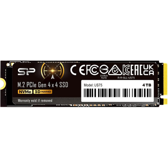  SSD Silicon Power US75 SP04KGBP44US7505 4ТБ, M.2 2280, PCIe 4.0 x4, NVMe, M.2 