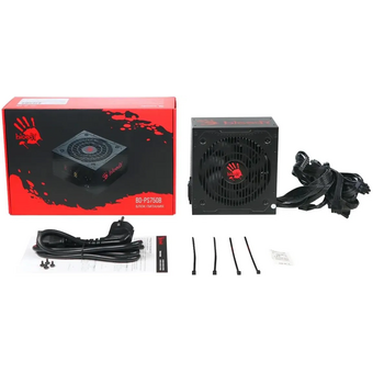  Блок питания BLOODY BD-PS750B, 750Вт, 120мм, черный, retail 