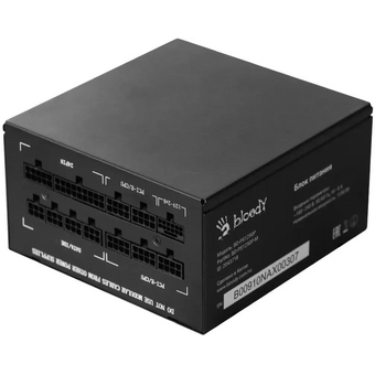  Блок питания BLOODY BD-PS1250P (BD-PS1250P-M), 1250Вт, 140мм, черный, retail 