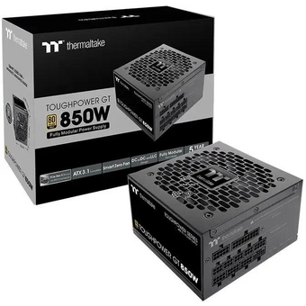  Блок питания Thermaltake Toughpower GT Gen.5 (PS-TPT-0850FNFAGE-3), 850Вт, 140мм, retail 