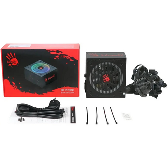  Блок питания BLOODY BD-PS700W (BD-PS700W-R), 700Вт, 120мм, черный, retail 
