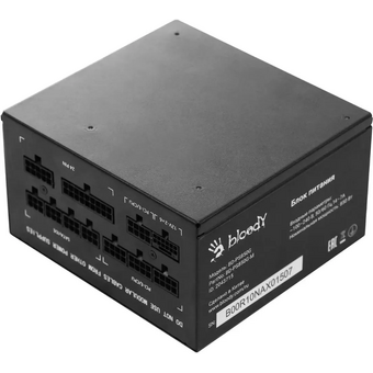  Блок питания BLOODY BD-PS850G (BD-PS850G-M), 850Вт, 120мм, черный, retail 