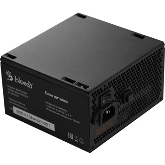  Блок питания BLOODY BD-PS700W (BD-PS700W-R), 700Вт, 120мм, черный, retail 
