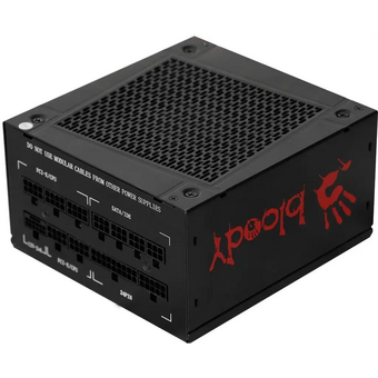  Блок питания BLOODY BD-PS1250P (BD-PS1250P-M), 1250Вт, 140мм, черный, retail 