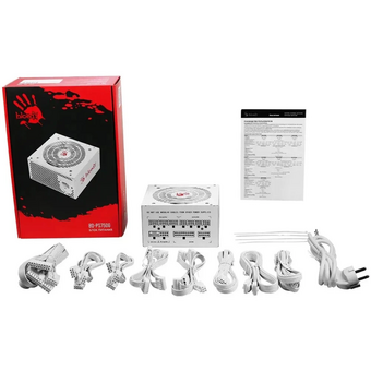  Блок питания BLOODY BD-PS750G (BD-PS750G-MW), 750Вт, 120мм, белый, retail 