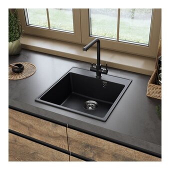  Кухонная мойка MAUNFELD Perla 505 MFQS-505B черный 