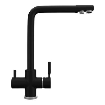  Кухонный смеситель MAUNFELD MFQT-16B черный 