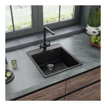  Кухонная мойка MAUNFELD Perla 460 MFQS-460B черный 
