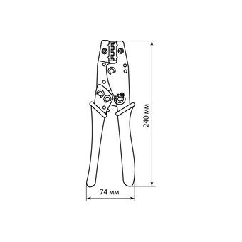  Клещи обжимные TDM КО-7E (SQ1001-0004) 