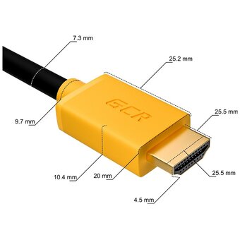 Кабель Greenconnect GCR-HM441-1.5m HDMI 2.0 HDR 4:2:2 Ultra HD 4K 60 fps 60Hz/5K*30Hz 3D Audio 1.5m черный 
