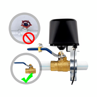  Умный водяной клапан MOES WiFi Smart Water Valve WV-LZ-BK 