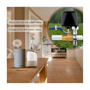  Умный водяной клапан MOES WiFi Smart Water Valve WV-LZ-BK 