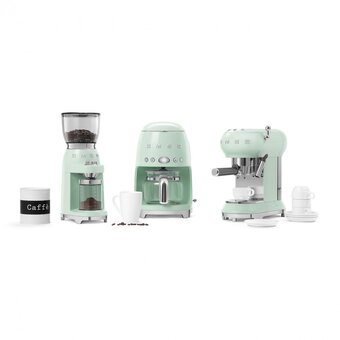  Кофемашина Smeg CGF11PGEU пастельный зеленый 