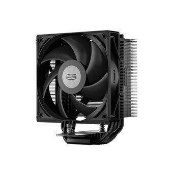  Кулер PCCooler RT400 BK S115X/1200/1700/1851/AM4/AM5 (TDP 235W, 1x120mm PWM Fan, 4 тепловые трубки 6мм, 500-2200RPM, 32dBa) 