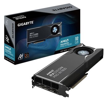  Видеокарта Gigabyte Pro W7800 AI Top 32GB (W7800 AI Top 32GB) GDDR6 256bit mDP 3xDP Blower RTL 
