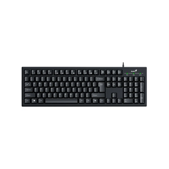  Комплект проводной клавиатура+мышь Genius KM-100SE USB черный 