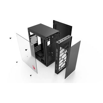  Корпус BLOODY BD-CC101, mATX, Mini-Tower, без БП, черный 