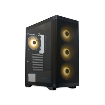  Корпус HSPD M520 (M520-TGBK-ARGB), Mesh Mid Tower, Black, slide TG, 0.45 SPCC, 4x120mm ARGB ATX 