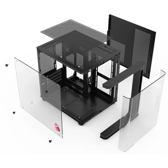  Корпус BLOODY BD-CC104, mATX, Mini-Tower, без БП, черный 
