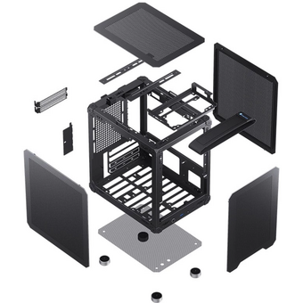  Корпус JONSBO C6-ITX Black без БП, mini-ITX, черный 
