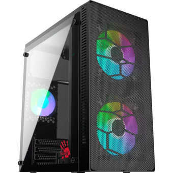  Корпус BLOODY BD-CC101F, mATX, Mini-Tower, без БП, черный 