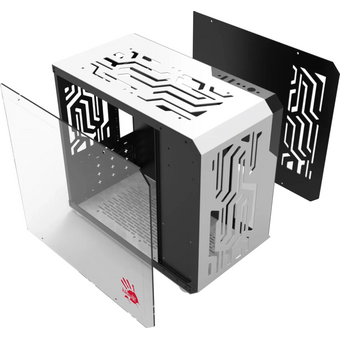  Корпус BLOODY BD-CC110, mATX, Mini-Tower, без БП, белый 