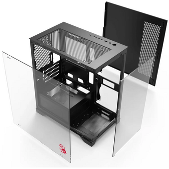  Корпус BLOODY BD-CC103, mATX, Mini-Tower, без БП, черный 