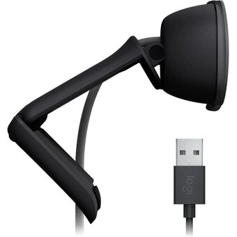  Web камера Logitech HD Webcam Brio 90 (960-001581) графитовый 