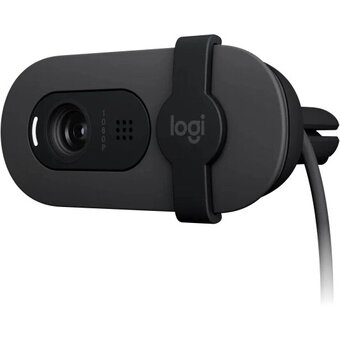  Web камера Logitech HD Webcam Brio 90 (960-001581) графитовый 