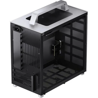  Корпус Jonsbo T8 Plus Silver без БП, боковые панели из закаленного стекла, mini-ITX, серебристый 