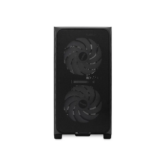  Корпус HSPD M321 (M321-TGBK-ARGB), Mesh Mini-tower, Black, slide TG, 0.45 SPCC, 2x140mm ARGB+1x120mm ARGB mATX 