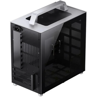  Корпус Jonsbo T8 Plus Silver без БП, боковые панели из закаленного стекла, mini-ITX, серебристый 