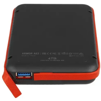  Внешний диск HDD Silicon Power Armor A62 (SP040TBPHD62LS3K), 4ТБ, черный 