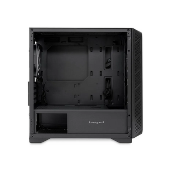  Корпус HSPD M321 (M321-TGBK-ARGB), Mesh Mini-tower, Black, slide TG, 0.45 SPCC, 2x140mm ARGB+1x120mm ARGB mATX 