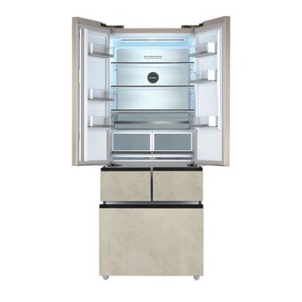  Холодильник TESLER RFD-427BI Marble beige 