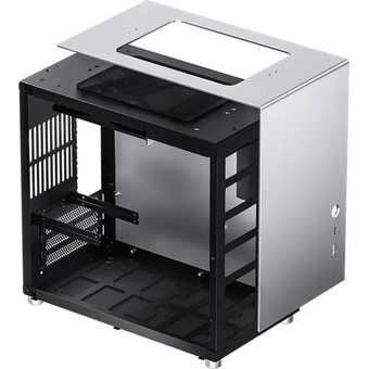  Корпус Jonsbo T8 Plus Silver без БП, боковые панели из закаленного стекла, mini-ITX, серебристый 