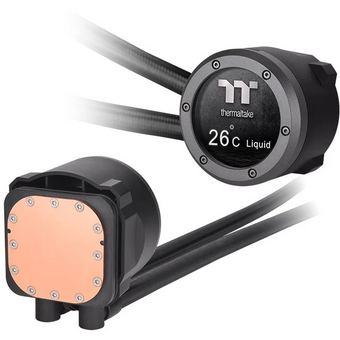  СВО Thermaltake TH420 V2 Ultra ARGB (CL-W386-PL14SW-A) Soc-AM5/AM4/1151/1200/1700 черный 4-pin 34.7dB Al+Cu LCD Ret 