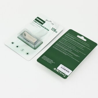  USB-флешка TOPOMAX TP-004 128G 3.0 скорость чтения 80МБ/с, записи 25МБ/с, металл 