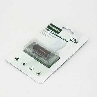  USB-флешка TOPOMAX TP-006 32G 3.0 скорость чтения 80МБ/с, записи 25МБ/с, металл 